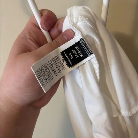 White Ruffled Wrap Top - Picture 2 of 2